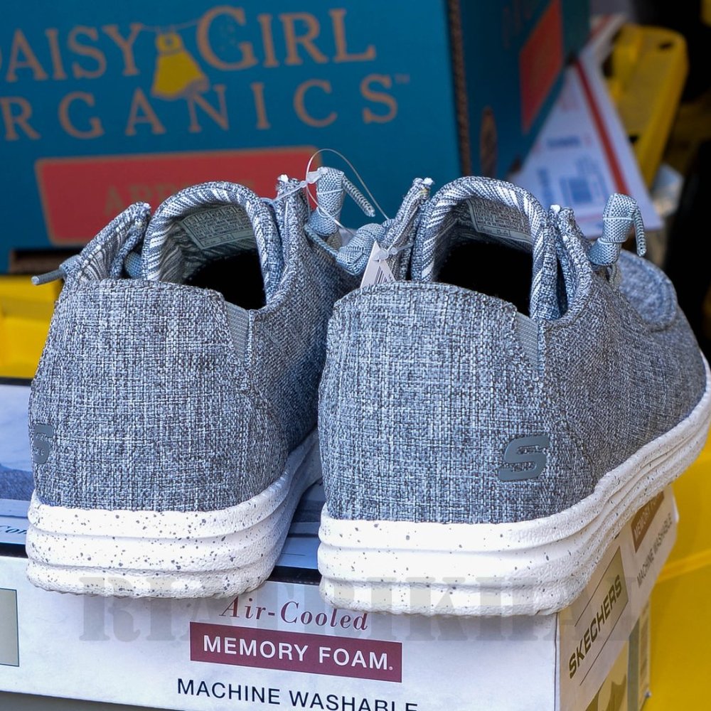 Skechers Men's Chad Air Cooled Memory Foam Casual Shoes Gray - Picture 4 of 7